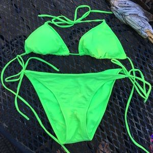 Neon Green Swimsuit